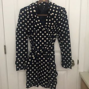 Forever 21 Polka Dot Trench Coat